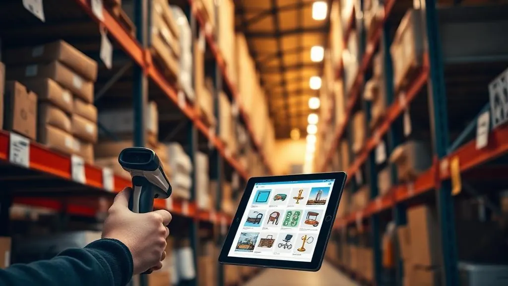 AI-powered inventory management system with barcode scanning and digital catalog