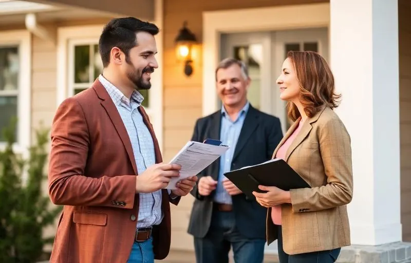 Homeowner reviewing a written junk removal estimate at kitchen table