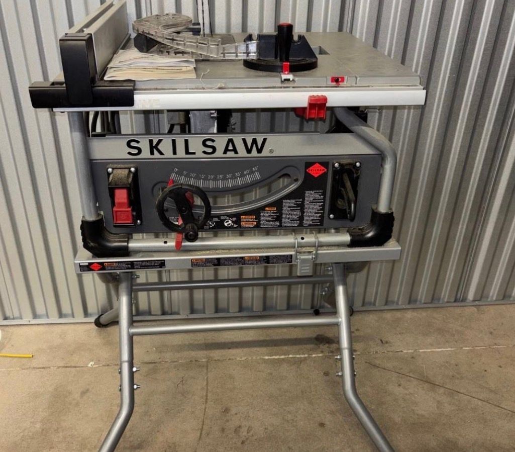 Vintage Skilsaw table saw found during a Denver estate cleanout